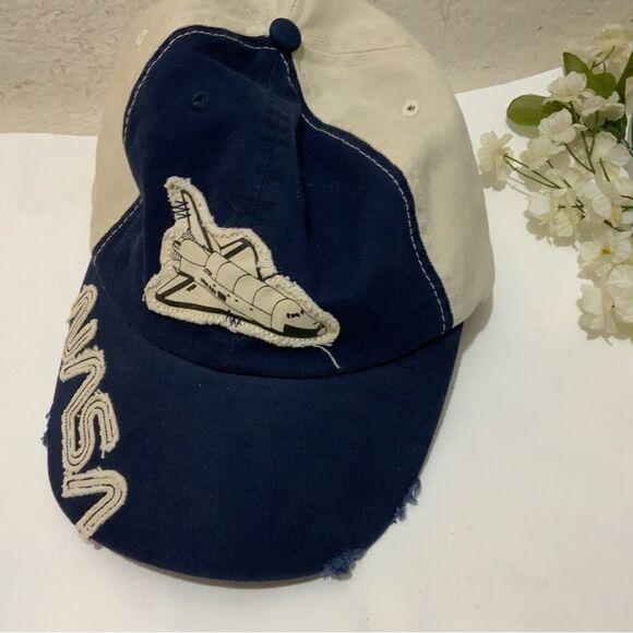 NASA Logo Space Cap Johnson Space Center Logo Adjustable Vtg Patch - Picture 2 of 7